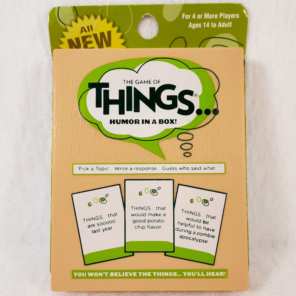 The Game of Things Humor in a Box Cards New Topics Sealed Age 14+
